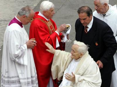Roger Schutz und Kardinal Ratzinger